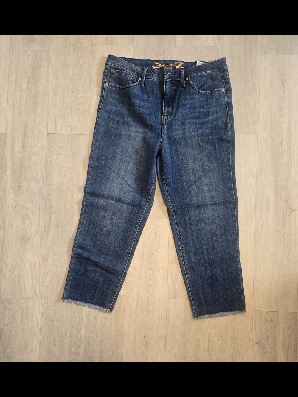 Seven7 Straight Cropped Jeans